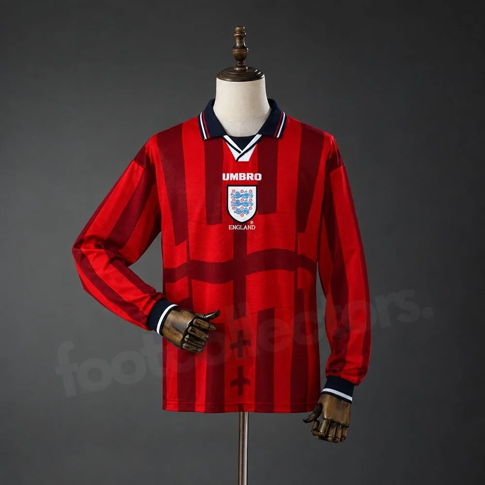 Maillot Angleterre Exterieur 1998 Manches Longues (1)