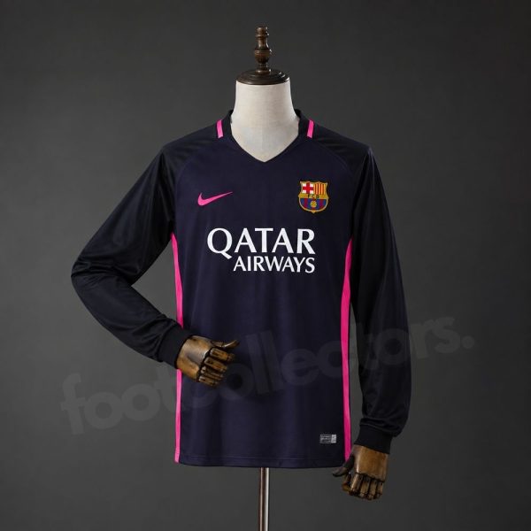 Maillot Barca Exterieur 2016-2017 Manches Longues