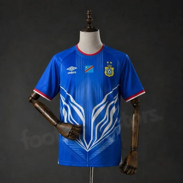 Maillot Congo RDC Domicile 2026 2027 Bleu Océan