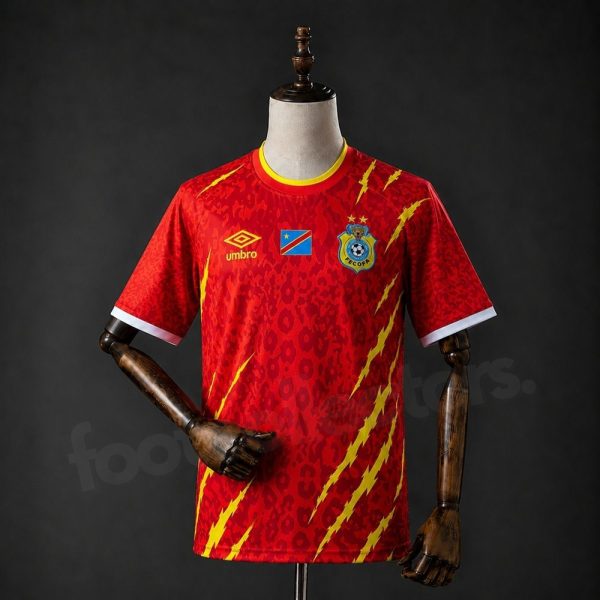 Maillot Congo RDC Third 2026 2027 Rouge Nuit
