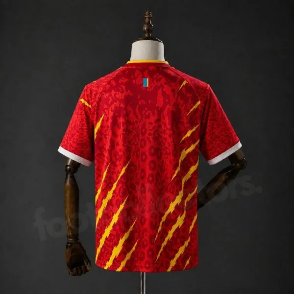 Maillot Congo RDC Third 2026 2027 Rouge Nuit