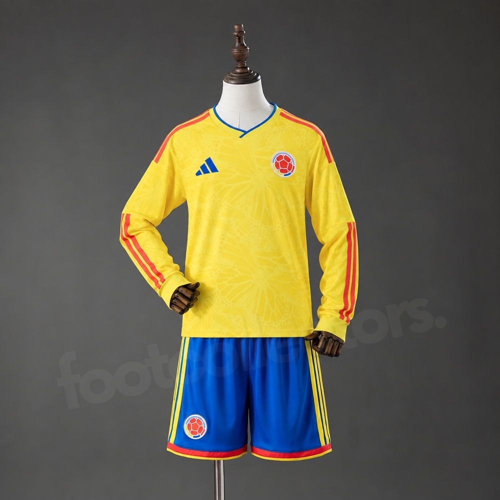 Maillot Enfant Colombie Domicile 2026 2027 Manches longues (1)