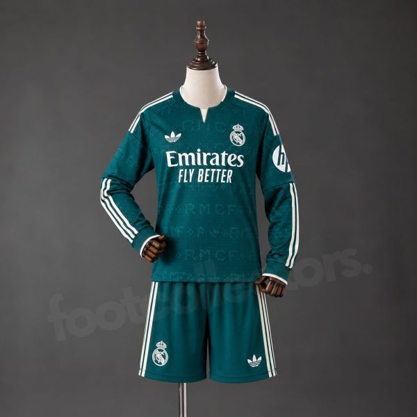Real Madrid 2026/2027 Away Kids' Long Sleeve Jersey