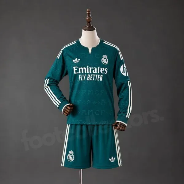 Maillot Enfant Real Madrid Exterieur 2026 2027 Manches Longues