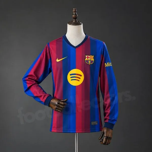 Maillot FC Barcelone Domicile 2026-2027 Manches Longues