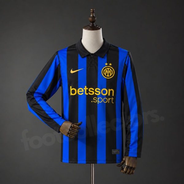 Maillot Inter Milan Domicile 2026 2027 Manches Longues