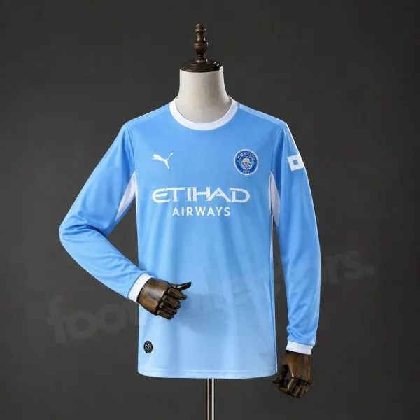Manchester City Home Jersey 2026 2027 Long Sleeve