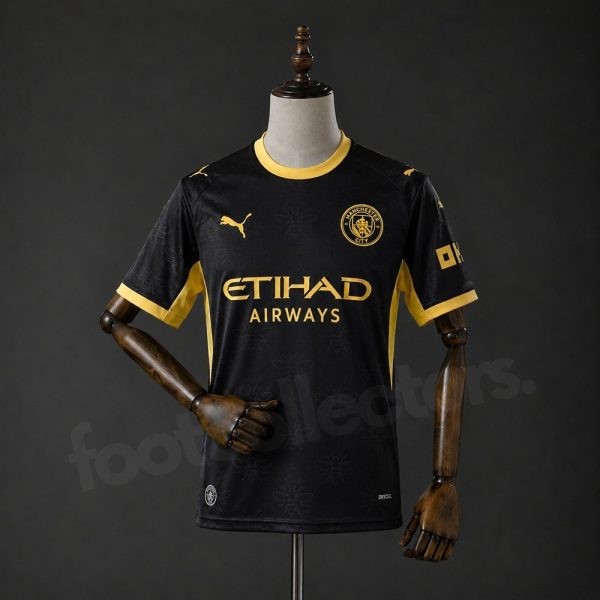 Maillot Manchester City Exterieur 2026-2027 Noir Jaune