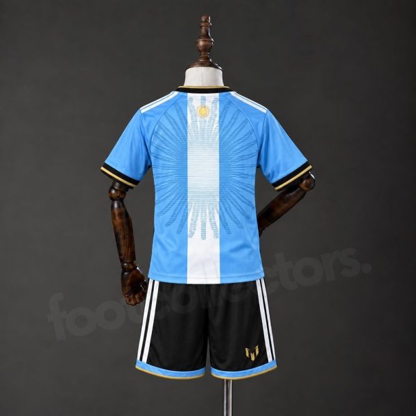 Argentina Kids' Jersey Tribute to Messi's Last Match #10